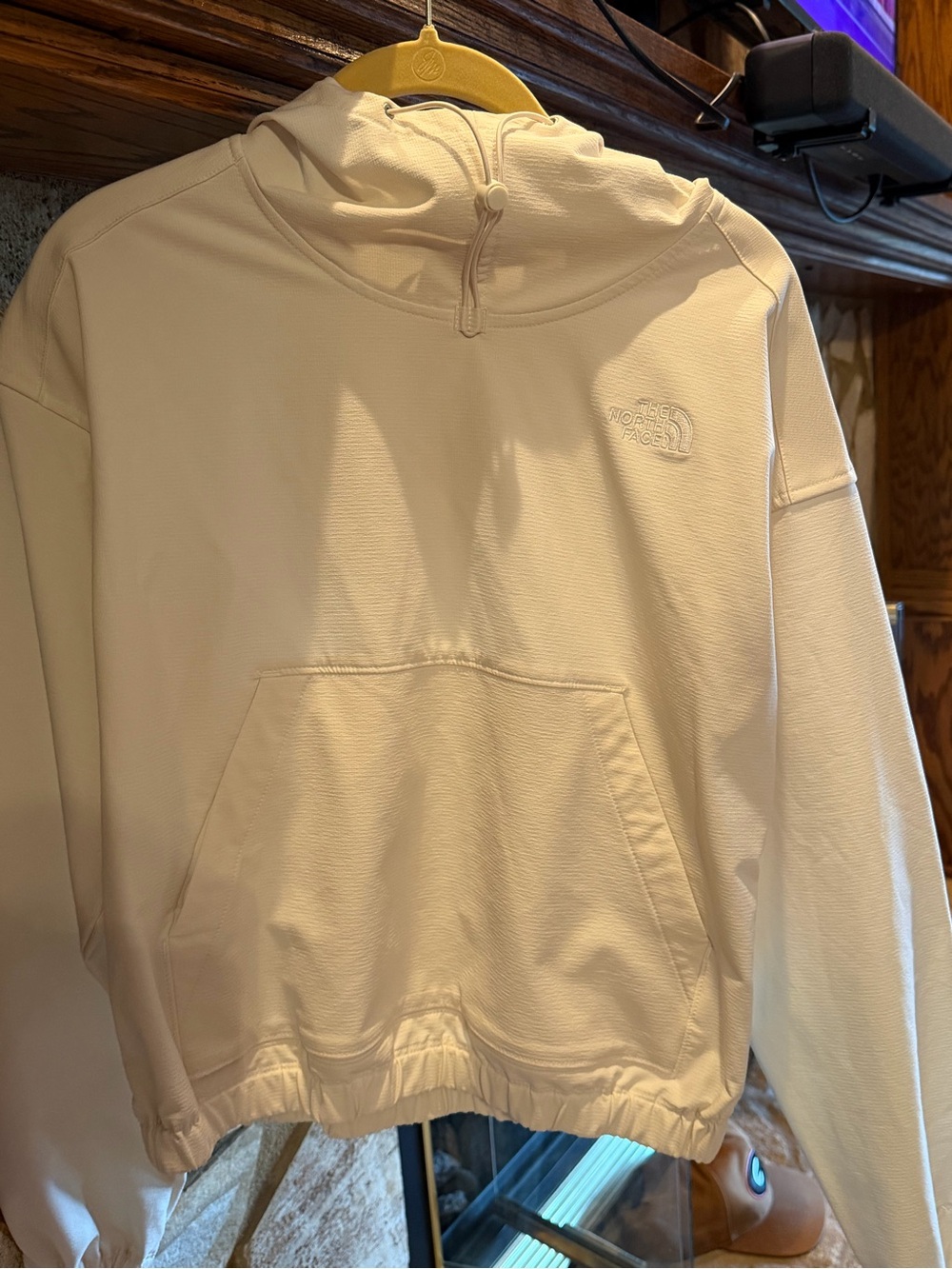 The North Face Men's Cream Crewneck Hoodie Pullover